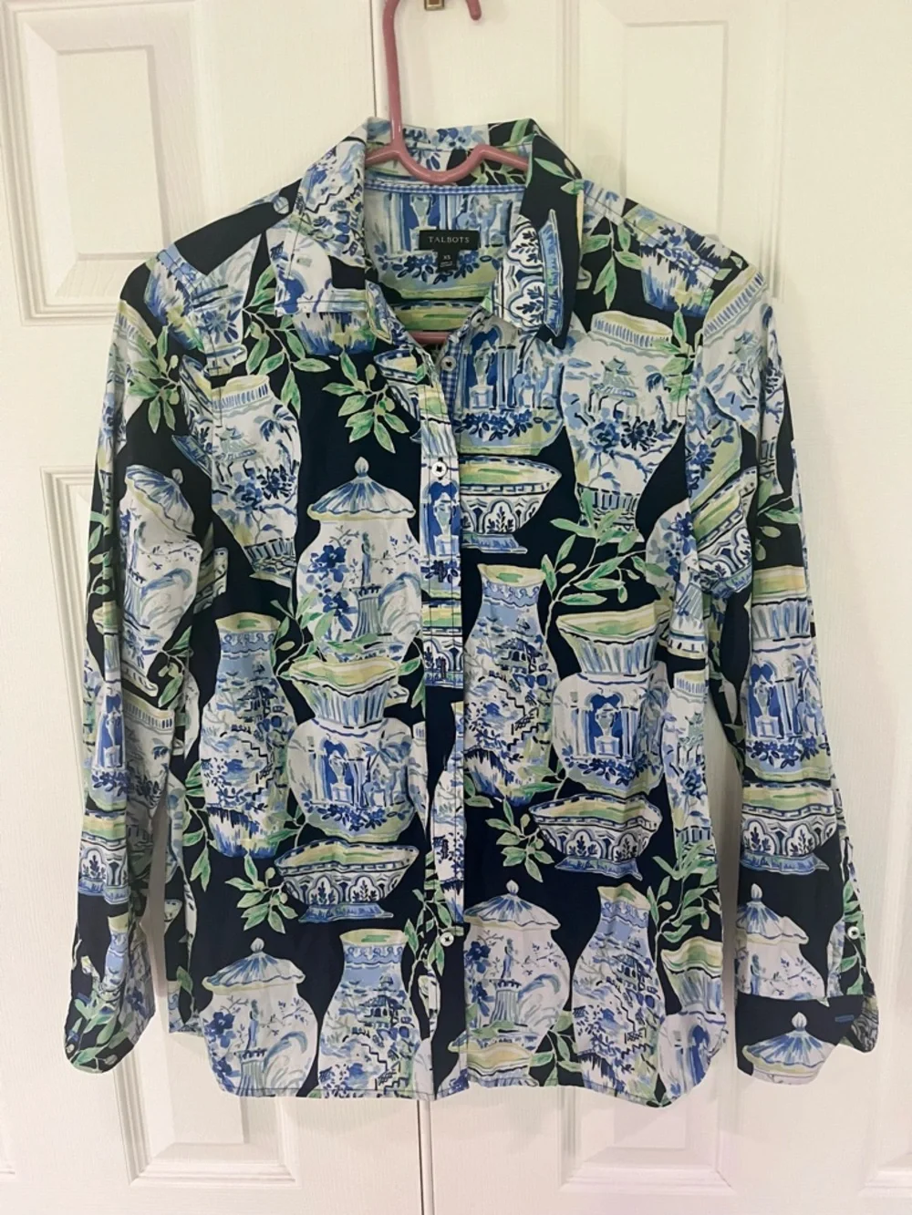 Talbots 100% cotton button down-XS - Picture 1 of 7
